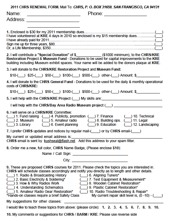 renew form