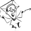 cartoon image of bandleader Kay Kyser