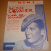 vintage sheet music cover for "Mimi"